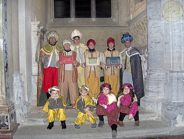 i Re Magi ed i loro paggetti