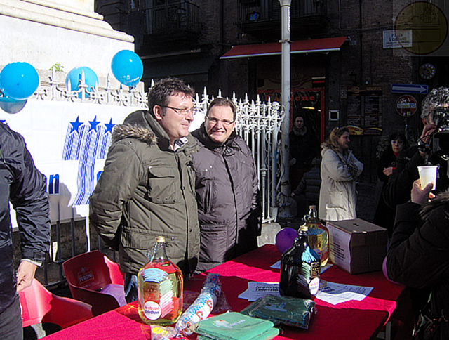 Il Presidente dell'Associazione Casillo e il Presidente della IV Municipalità Coppola