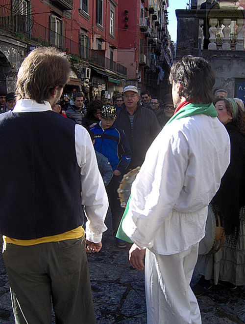 Esibizione di Pulcinella
