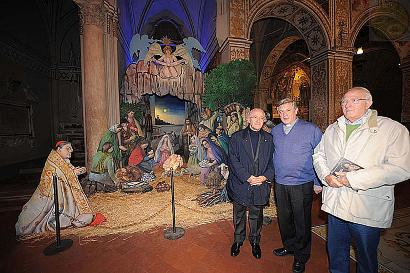Il Sindaco di Salerno De Luca e il prof. Pasquino in visita a San Gregorio Armeno
