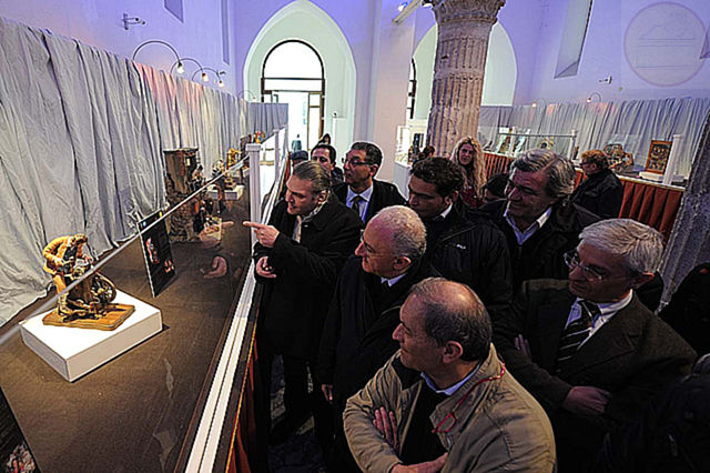 Carmine Quagliarella, Vincenzo De Luca, Giuseppe Natella, Amedeo Mango, Giuseppe Serroni, Saverio Rubini nel Tempio di Pomona (Salerno)