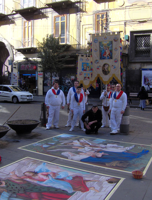 Domenica delle Palme 2013: concerto, madonnari e benedizione Cristo dipinto