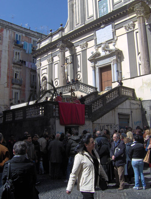 Domenica delle Palme 2013: concerto, madonnari e benedizione Cristo dipinto
