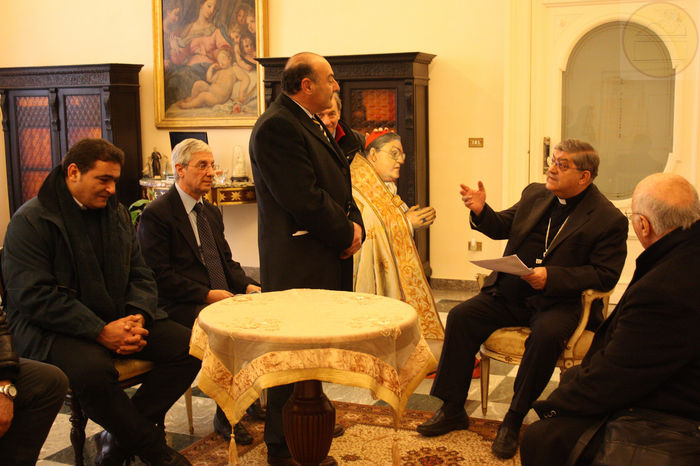 Il cardinale Sepe ringrazia Nicola Campanile presidente Ente Ceramica Vietrese