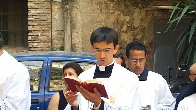 Benedizione edicola votiva Fondaco S. Gregorio