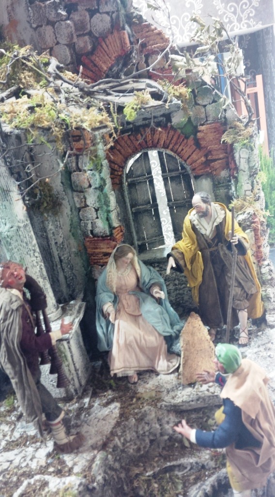 I presepi napoletani ad Alessandria - dicembre 2016: sistemazione presepio