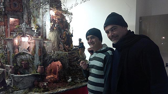 I presepi napoletani ad Alessandria - dicembre 2016: sistemazione presepio