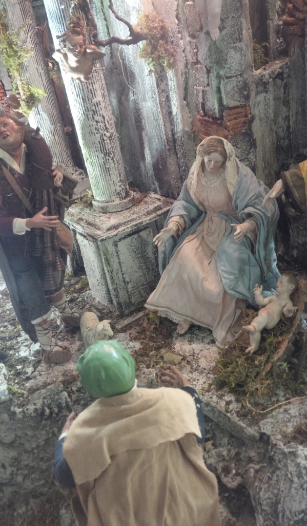 I presepi napoletani ad Alessandria - dicembre 2016: sistemazione presepio
