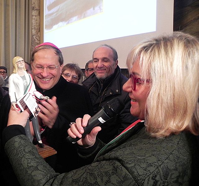 I presepi napoletani ad Alessandria - dicembre 2016: sindaco Rossa statuetta