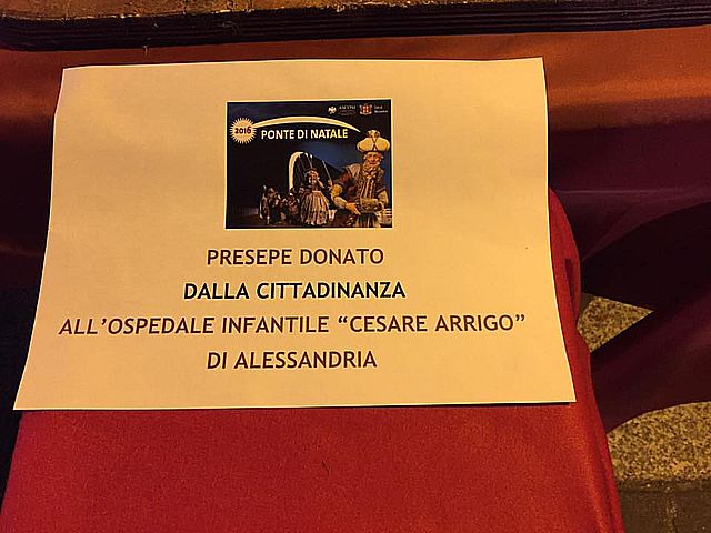 I presepi napoletani ad Alessandria - dicembre 2016: presepio donato all'ospedale C. Arrigo