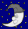 luna e stelle di notte