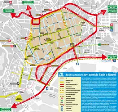 mappa geografica centro Napoli