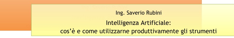 testata scheda corso su Intelligenza Artificiale